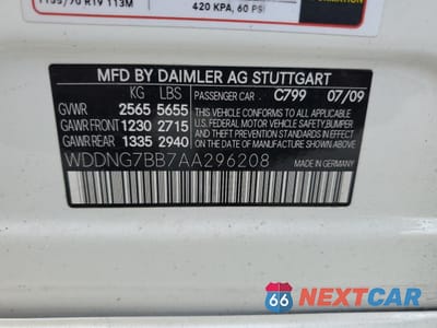 Zdjęcie 12 z 14 samochodu: 2010 MERCEDES-BENZ S 550 VIN:WDDNG7BB7AA296208 - miniatura