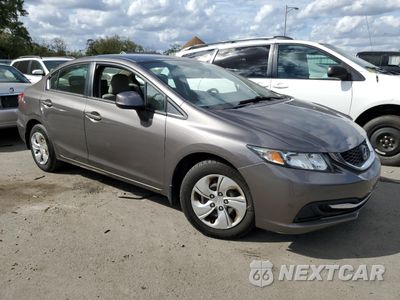 Czwarte zdjęcie samochodu z boku: 2013 HONDA CIVIC LX VIN:19XFB2F57DE227900 - miniatura