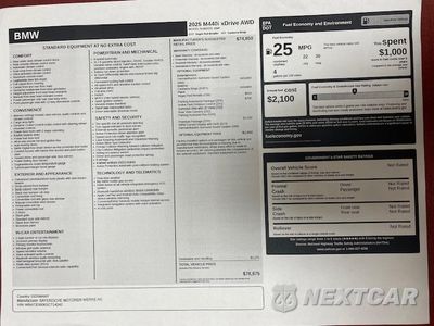2025 BMW M440XI WBA73DB06SCT14342 - główne zdjęcie licytacji z USA - miniatura