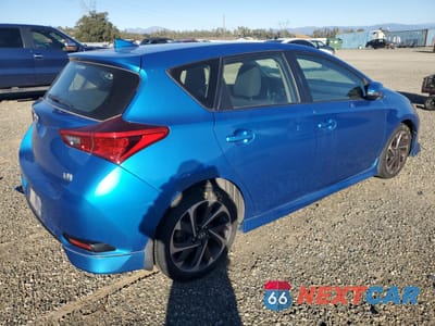 Trzecie zdjęcie samochodu z tyłu: 2016 TOYOTA SCION IM VIN:JTNKARJE4GJ506192 - miniatura