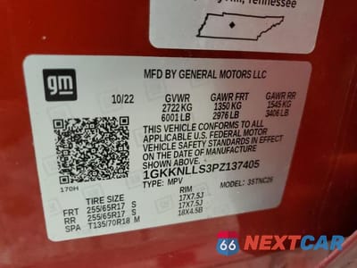 Zdjęcie 13 z 13 samochodu: 2023 GMC ACADIA AT4 VIN:1GKKNLLS3PZ137405 - miniatura