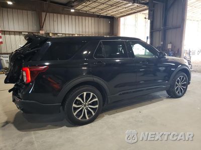 Trzecie zdjęcie samochodu z tyłu: 2021 FORD EXPLORER ST VIN:1FM5K8GC6MGB55367 - miniatura