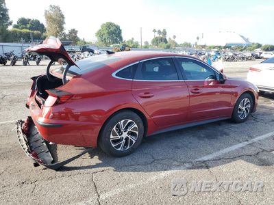 Trzecie zdjęcie samochodu z tyłu: 2023 HYUNDAI SONATA HYBRID VIN:KMHL24JJ5PA062015 - miniatura