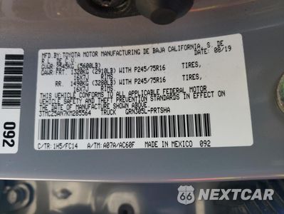 Zdjęcie 13 z 13 samochodu: 2019 TOYOTA TACOMA DOUBLE CAB VIN:3TMCZ5AN7KM285564 - miniatura