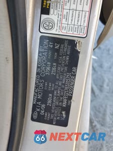 Zdjęcie 12 z 14 samochodu: 2006 KIA SPECTRA LX VIN:KNAFE121765315751 - miniatura