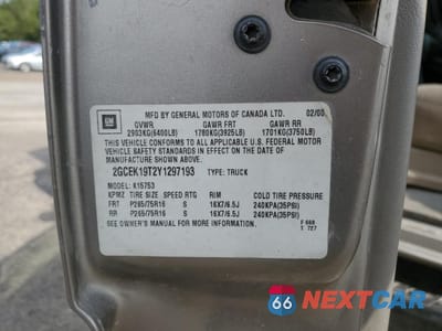 Zdjęcie 12 z 12 samochodu: 2000 CHEVROLET SILVERADO K1500 VIN:2GCEK19T2Y1297193 - miniatura