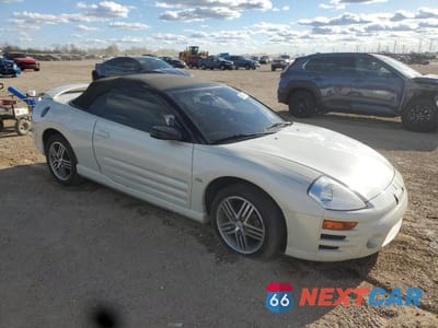 Czwarte zdjęcie samochodu z boku: 2003 MITSUBISHI ECLIPSE SPYDER GTS VIN:4A3AE75HX3E055802 - miniatura