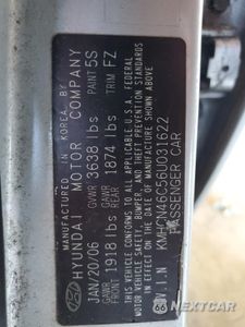 Zdjęcie 12 z 13 samochodu: 2006 HYUNDAI ACCENT GLS VIN:KMHCN46C56U031622 - miniatura
