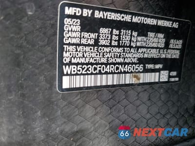 Zdjęcie 13 z 15 samochodu: 2024 BMW IX XDRIVE50 VIN:WB523CF04RCN46056 - miniatura