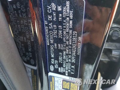 Zdjęcie 12 z 15 samochodu: 2019 KIA FORTE GT LINE VIN:3KPF34AD2KE128129 - miniatura