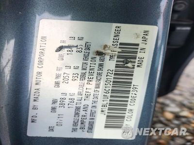 Zdjęcie 12 z 12 samochodu: 2012 MAZDA 3 I VIN:JM1BL1UF6C1501722 - miniatura