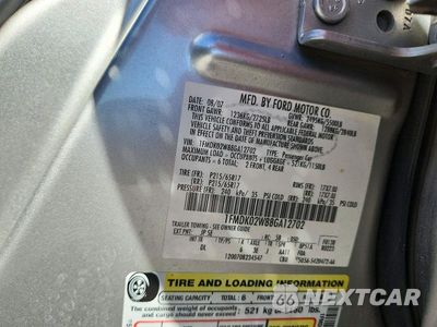 Zdjęcie 13 z 13 samochodu: 2008 FORD TAURUS X SEL VIN:1FMDK02W88GA12702 - miniatura