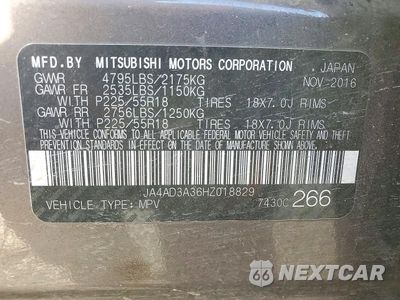 Zdjęcie 13 z 13 samochodu: 2017 MITSUBISHI OUTLANDER SE VIN:JA4AD3A36HZ018829 - miniatura