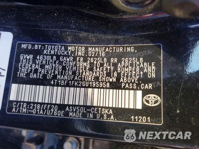 Zdjęcie 12 z 12 samochodu: 2016 TOYOTA CAMRY SE VIN:4T1BF1FK2GU195958 - miniatura