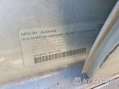Zdjęcie 12 z 12 samochodu: 2015 AUDI A4 PREMIUM VIN:WAUBFAFL4FN015690 - miniatura