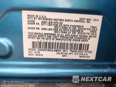 Zdjęcie 13 z 13 samochodu: 2014 MITSUBISHI OUTLANDER SPORT ES VIN:4A4AR3AU6EE029731 - miniatura