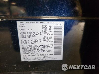 Zdjęcie 13 z 13 samochodu: 2015 INFINITI QX60 BASE VIN:5N1AL0MM5FC503499 - miniatura