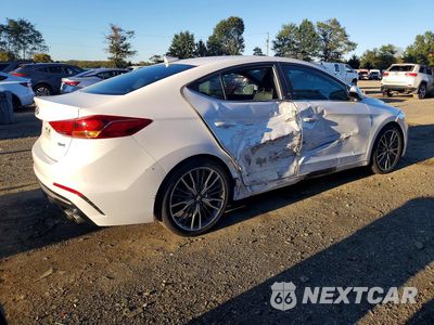Trzecie zdjęcie samochodu z tyłu: 2018 HYUNDAI ELANTRA SPORT VIN:KMHD04LB8JU558786 - miniatura