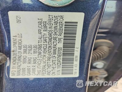 Zdjęcie 12 z 12 samochodu: 2022 HONDA INSIGHT EX VIN:19XZE4F57NE007920 - miniatura