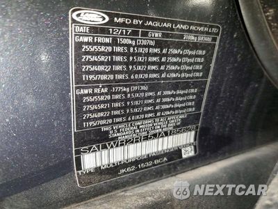 Zdjęcie 14 z 14 samochodu: 2018 LAND ROVER RANGE ROVER SPORT SUPERCHARGED DYNAMIC VIN:SALWR2RE5JA185628 - miniatura