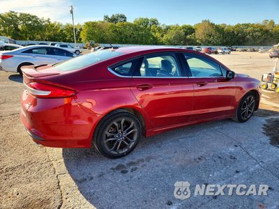 Trzecie zdjęcie samochodu z tyłu: 2018 FORD FUSION SE VIN:3FA6P0HD8JR240000 - miniatura