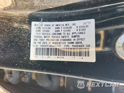Zdjęcie 12 z 12 samochodu: 2014 HONDA ACCORD LX VIN:1HGCR2F38EA041737 - miniatura