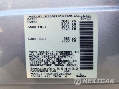 Zdjęcie 12 z 12 samochodu: 2023 NISSAN LEAF S VIN:1N4AZ1BV3PC554432 - miniatura