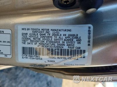 Zdjęcie 13 z 13 samochodu: 2002 TOYOTA CAMRY LE VIN:4T1BE30K32U528524 - miniatura