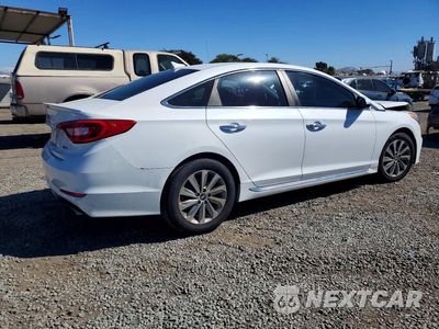 Trzecie zdjęcie samochodu z tyłu: 2017 HYUNDAI SONATA SPORT VIN:5NPE34AF1HH527714 - miniatura