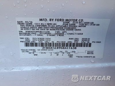 Zdjęcie 14 z 14 samochodu: 2016 FORD FLEX SEL VIN:2FMGK5C89GBA11638 - miniatura