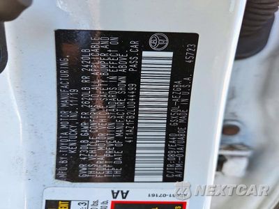 Zdjęcie 13 z 13 samochodu: 2020 TOYOTA AVALON XLE VIN:4T1AZ1FB2LU044499 - miniatura