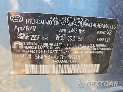 Zdjęcie 12 z 12 samochodu: 2017 HYUNDAI SONATA SPORT VIN:5NPE34AF2HH591888 - miniatura