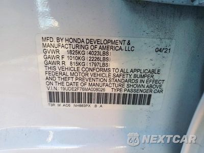 Zdjęcie 12 z 12 samochodu: 2021 ACURA ILX PREMIUM VIN:19UDE2F76MA008026 - miniatura