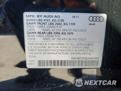 Zdjęcie 12 z 12 samochodu: 2018 AUDI Q3 PREMIUM VIN:WA1BCCFS6JR007696 - miniatura