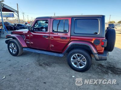 Drugie zdjęcie samochodu z przodu: 2021 JEEP WRANGLER UNLIMITED SAHARA VIN:1C4HJXEN9MW668038 - miniatura