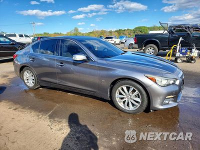 Czwarte zdjęcie samochodu z boku: 2015 INFINITI Q50 PREMIUM VIN:JN1BV7AR5FM401418 - miniatura