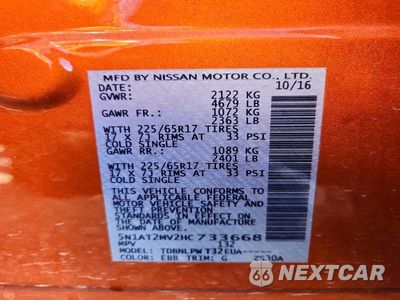 Zdjęcie 12 z 12 samochodu: 2017 NISSAN ROGUE S VIN:5N1AT2MV2HC733668 - miniatura