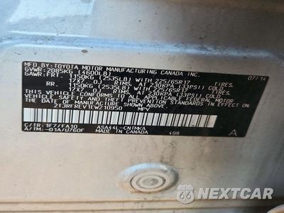 Zdjęcie 14 z 14 samochodu: 2014 TOYOTA RAV4 XLE VIN:2T3RFREV1EW210950 - miniatura