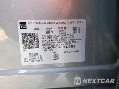 Zdjęcie 13 z 13 samochodu: 2024 CHEVROLET EQUINOX RS VIN:3GNAXMEG9RS137688 - miniatura