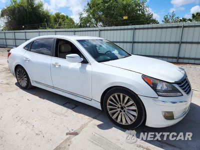 Czwarte zdjęcie samochodu z boku: 2014 HYUNDAI EQUUS SIGNATURE VIN:KMHGH4JH6EU083237 - miniatura