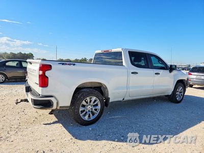 Trzecie zdjęcie samochodu z tyłu: 2022 CHEVROLET SILVERADO LTD K1500 CUSTOM VIN:3GCPYBEK8NG129426 - miniatura