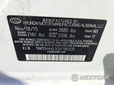 Zdjęcie 12 z 12 samochodu: 2016 HYUNDAI ELANTRA SE VIN:5NPDH4AEXGH790335 - miniatura