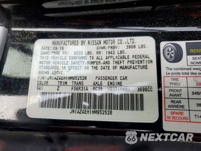 Zdjęcie 12 z 12 samochodu: 2017 NISSAN 370Z BASE VIN:JN1AZ4EH1HM952528 - miniatura