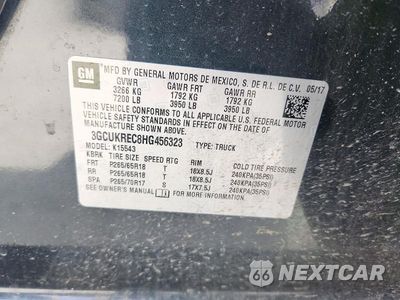 Zdjęcie 13 z 13 samochodu: 2017 CHEVROLET SILVERADO K1500 LT VIN:3GCUKREC8HG456323 - miniatura