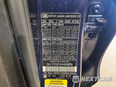 Zdjęcie 13 z 13 samochodu: 2017 LAND ROVER DISCOVERY SPORT HSE VIN:SALCR2BG3HH649838 - miniatura