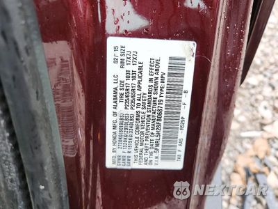 Zdjęcie 14 z 14 samochodu: 2015 HONDA ODYSSEY LX VIN:5FNRL5H28FB068719 - miniatura