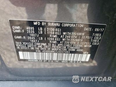 Zdjęcie 13 z 13 samochodu: 2018 SUBARU OUTBACK 2.5I LIMITED VIN:4S4BSANC7J3227483 - miniatura