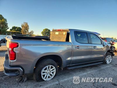 Trzecie zdjęcie samochodu z tyłu: 2021 CHEVROLET SILVERADO C1500 RST VIN:1GCPWDED4MZ437095 - miniatura