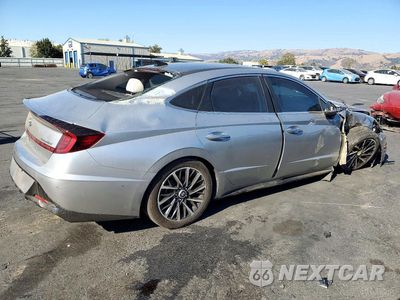Trzecie zdjęcie samochodu z tyłu: 2021 HYUNDAI SONATA LIMITED VIN:5NPEH4J22MH069772 - miniatura