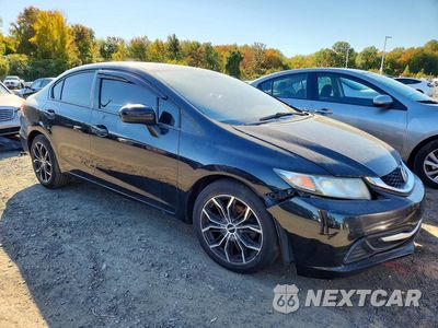 Czwarte zdjęcie samochodu z boku: 2015 HONDA CIVIC LX VIN:19XFB2F5XFE255998 - miniatura